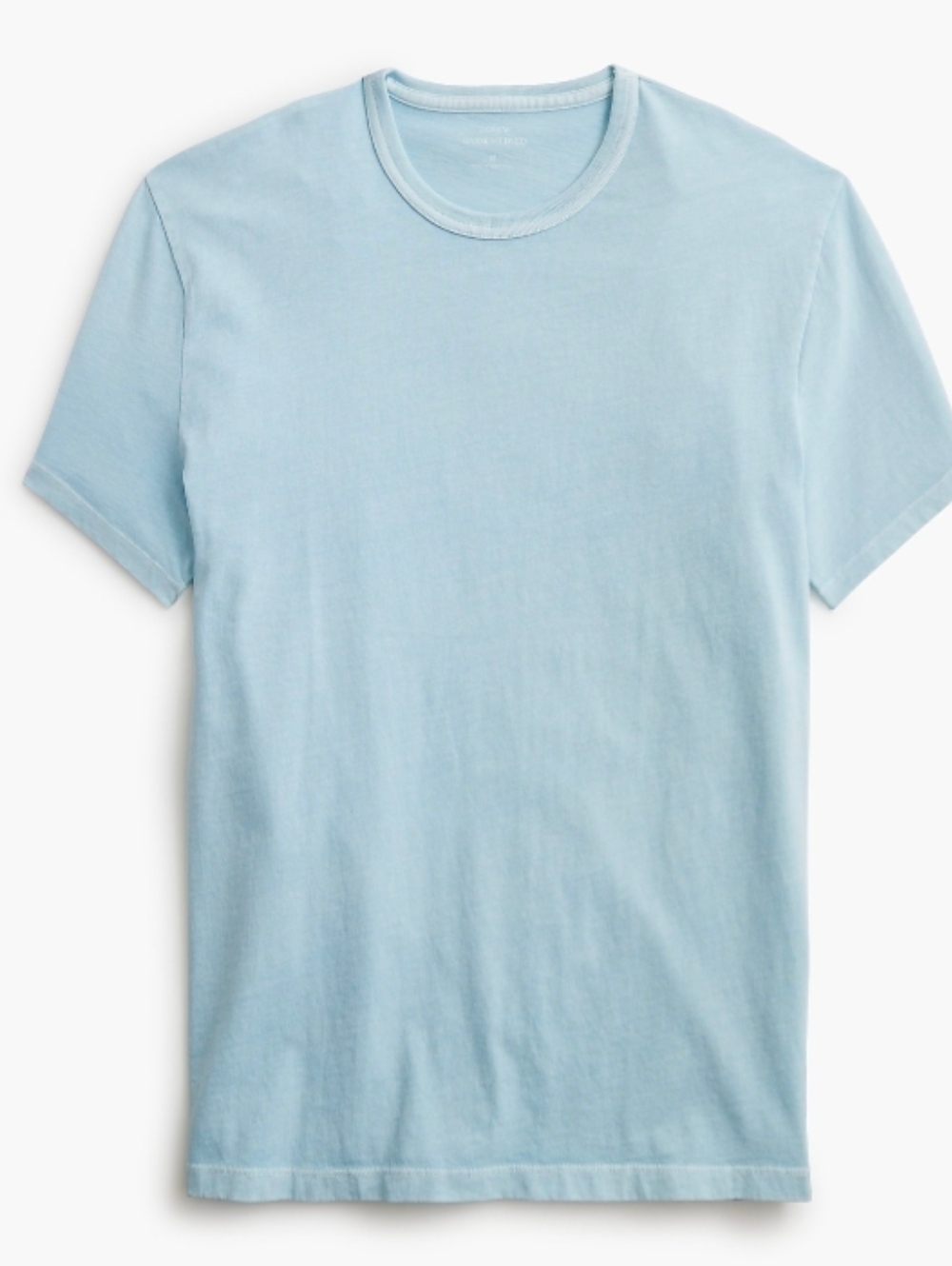 J.Crew Factory NWT Men's Garment-Dyed Tee Short Sleeve  Small Faded Chambray